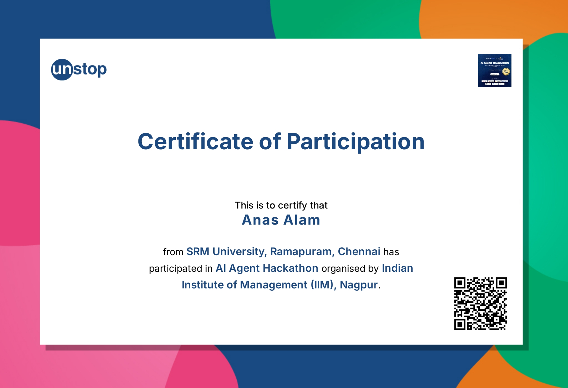 AI Agent Hackathon - IIM Nagpur